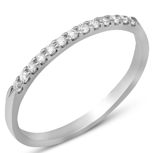 14KW 0.15CTW DIAMOND 13-STONE MACHINE SET BAND
