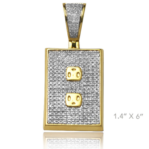 10KY 0.75CTW DIAMOND WALL PLUG OUTLET PENDANT