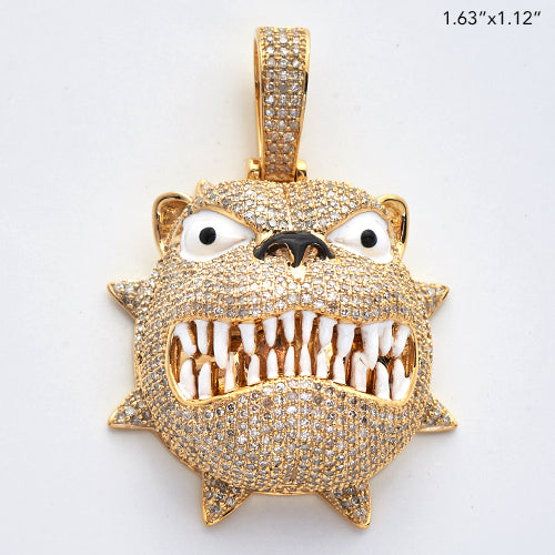 Diamond bulldog pendant Clearance