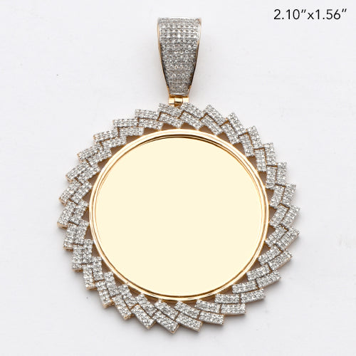10KY 0.85CTW MICROPAVE DIAMOND ROUND MEMORY PENDAN