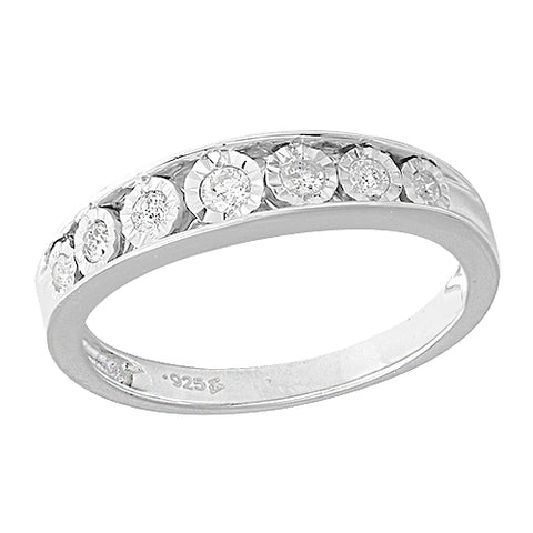 Sterling Silver 0.20CTW DIAMOND BAND