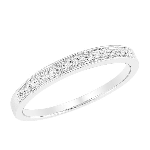 Sterling Silver 0.10CTW DIAMOND BAND