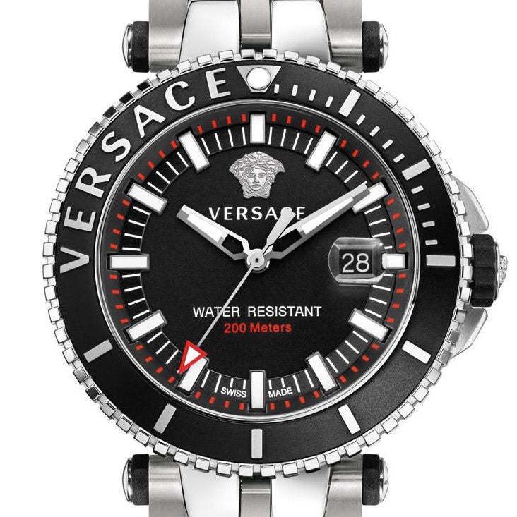 Stainless Steel V-Race Diver w/ Luminous Hands