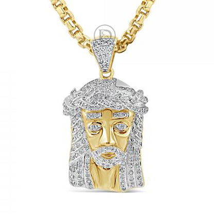 Diamond Pendant .40 CTW Round Cut 10K Yellow Gold