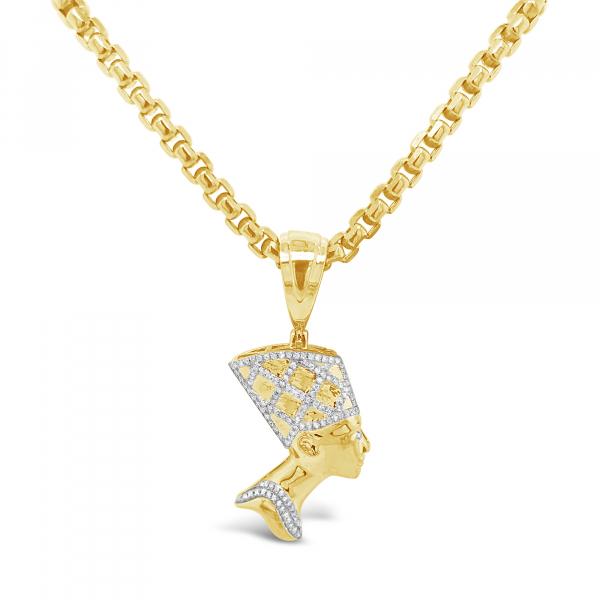 Diamond Pendant .25 CTW Round Cut 10K Yellow Gold