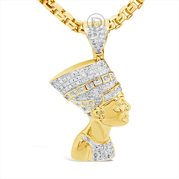 Diamond Pendant .59 CTW Round Cut 10K Yellow Gold