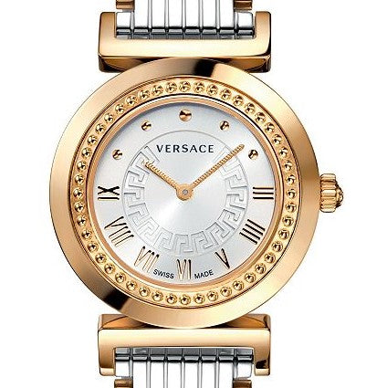 Two Tone Rose Gold Sunray Versace Vanity Watch