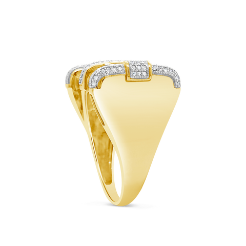 Diamond Ring .66 CTW Round Cut 10K Yellow Gold