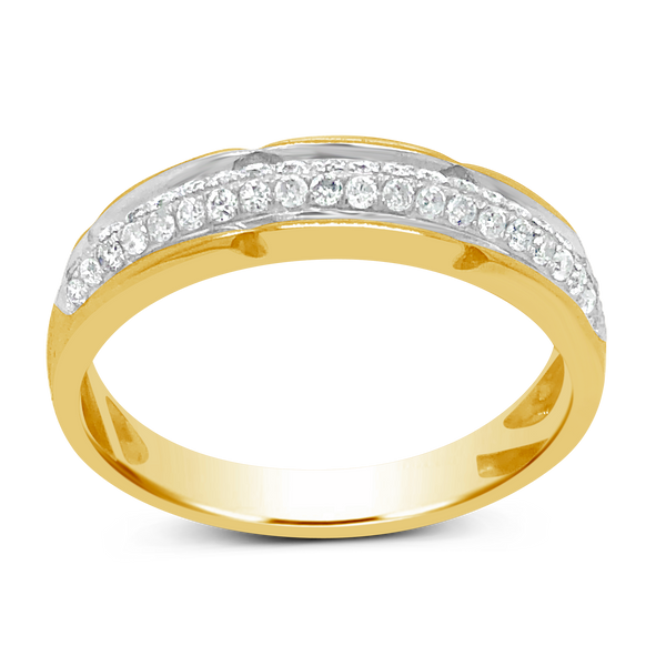 Diamond Ring .40 CTW Round Cut 10K Yellow Gold