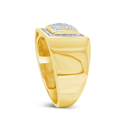 Diamond Ring .23 CTW Round Cut 10K Yellow Gold