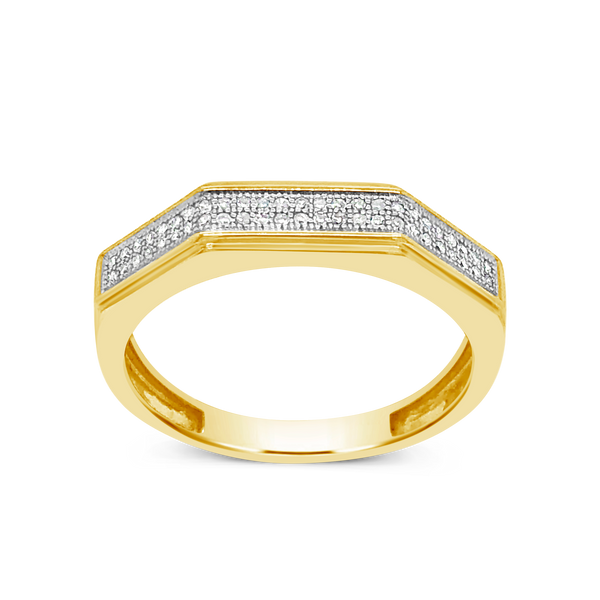 Diamond Ring .17 CTW Round Cut 10K Yellow Gold