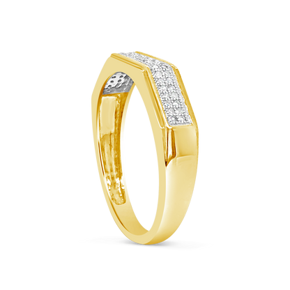 Diamond Ring .17 CTW Round Cut 10K Yellow Gold