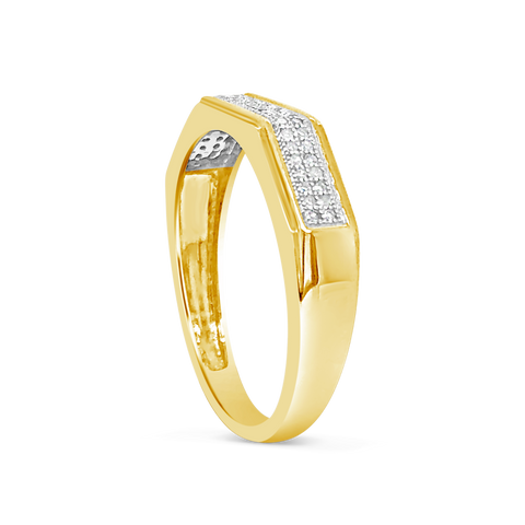 Diamond Ring .17 CTW Round Cut 10K Yellow Gold