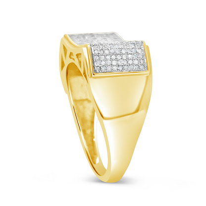 Diamond Ring .61 CTW Round Cut 10K Yellow Gold
