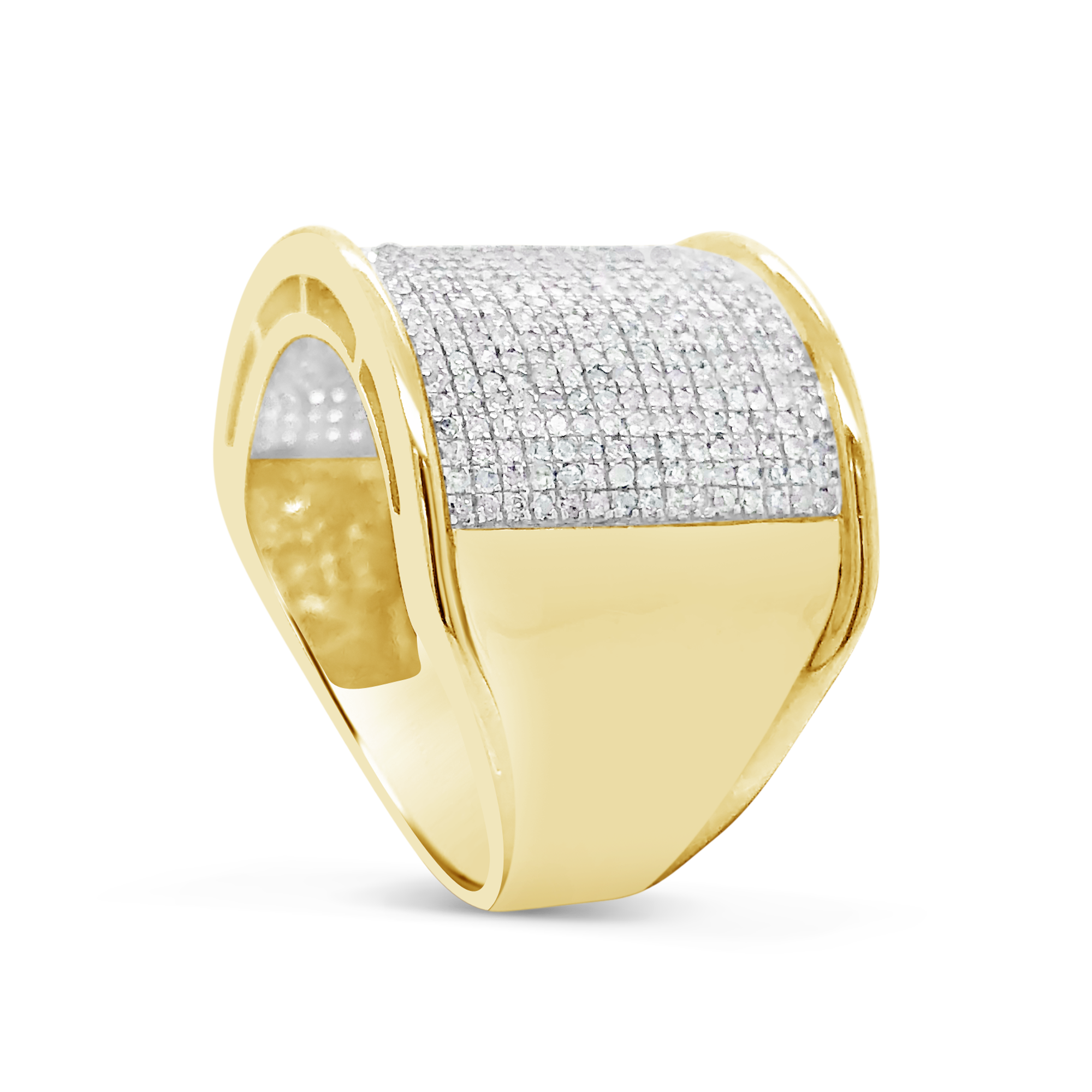 Diamond Ring 1.22 CTW Round Cut 10K Yellow Gold