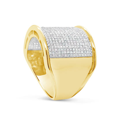 Diamond Ring 1.22 CTW Round Cut 10K Yellow Gold
