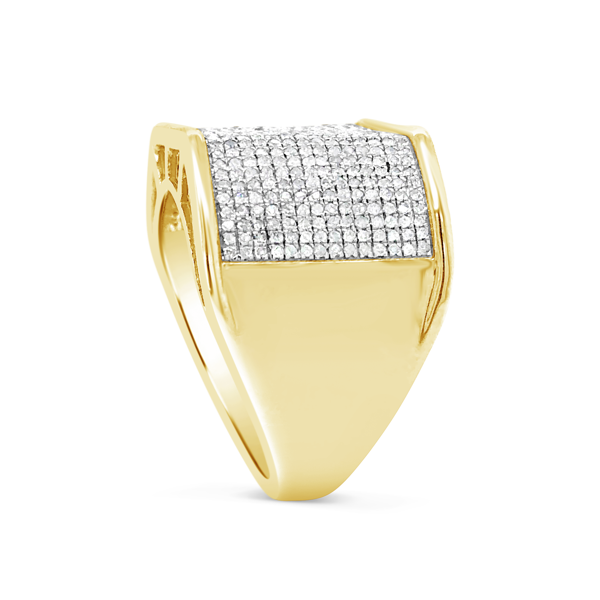 Diamond Ring 1.26 CTW Round Cut 10K Yellow Gold