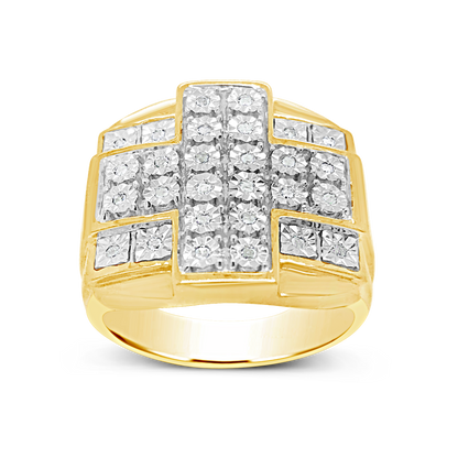 Diamond Ring .24 CTW Round Cut 10K Yellow Gold