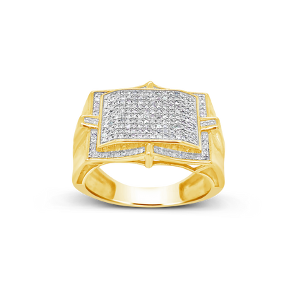 Diamond Halo Engagement Ring .50 CTW Round Cut 14K White Gold