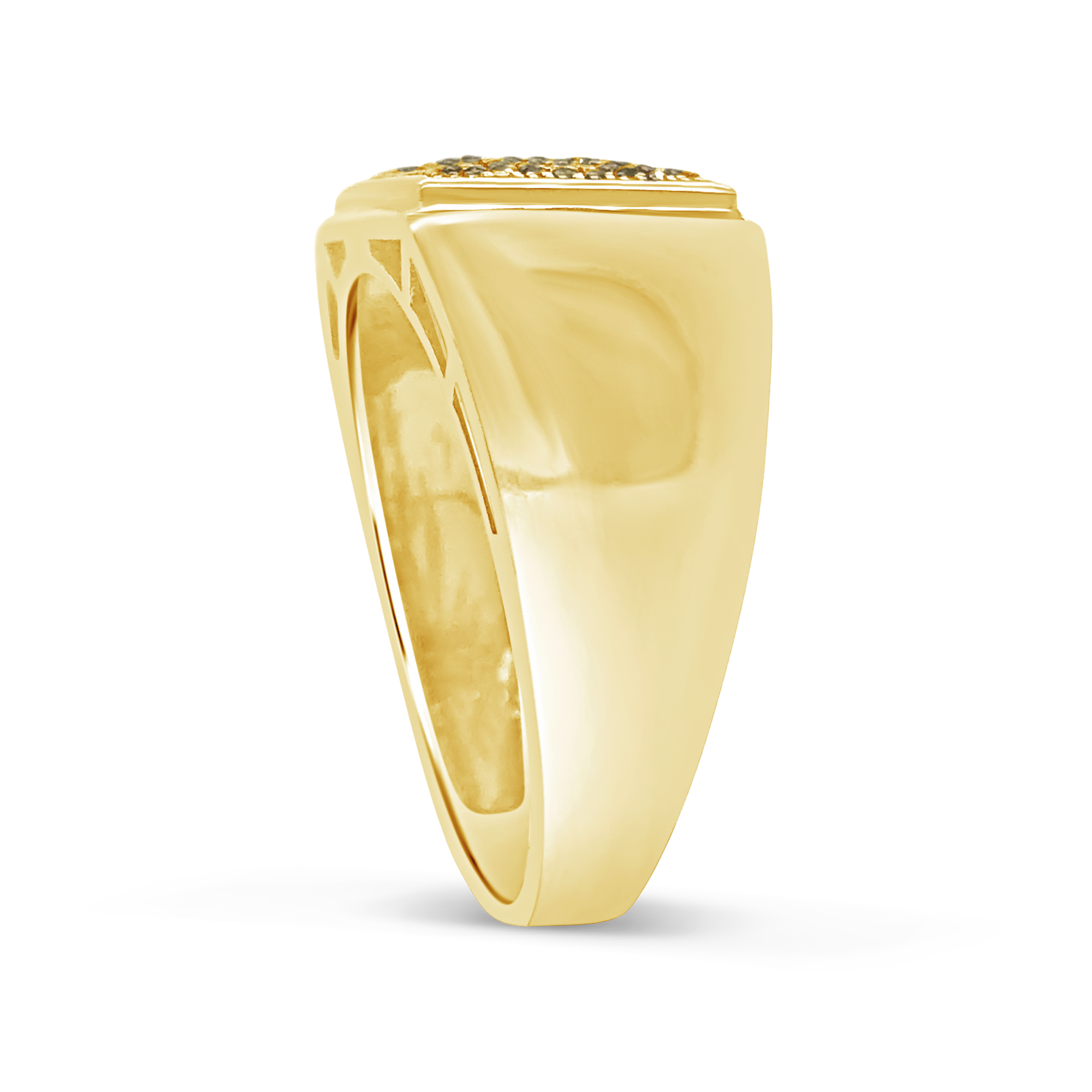 Yellow Canary Diamond Ring .24 CTW Round Cut 10K Yellow Gold