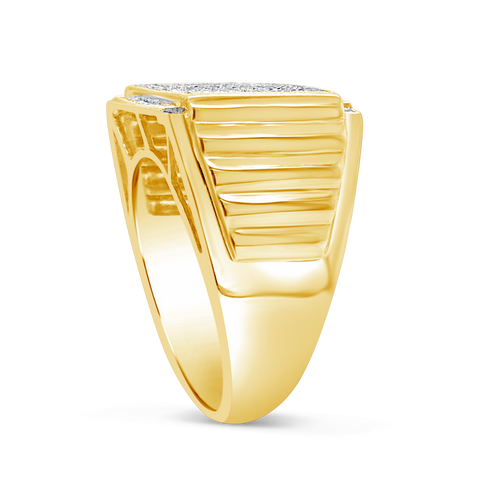 Diamond Ring .47 CTW Round Cut 10K Yellow Gold