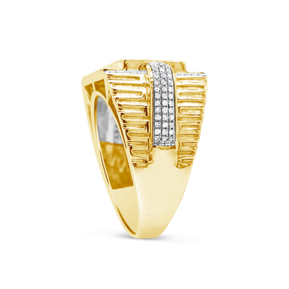 Diamond Ring .55 CTW Round Cut 10K Yellow Gold