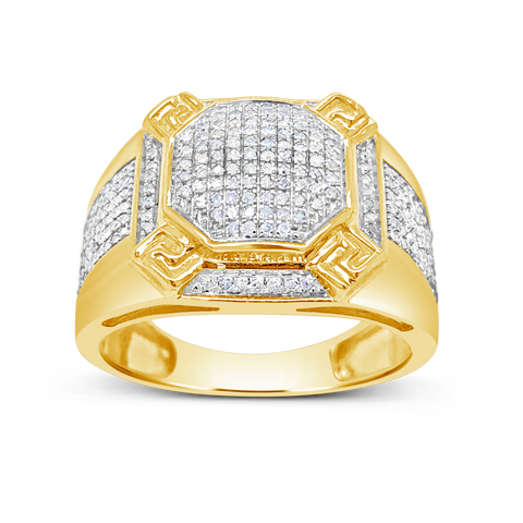 Diamond Ring .55 CTW Round Cut 10K Yellow Gold