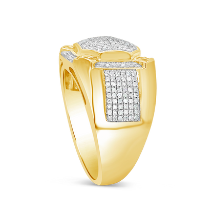 Diamond Ring .55 CTW Round Cut 10K Yellow Gold