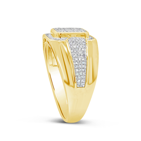 Diamond Ring .34 CTW Round Cut 10K Yellow Gold