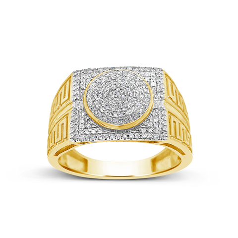 Diamond Ring .33 CTW Round Cut 10K Yellow Gold