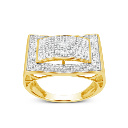 Diamond Ring 1.43 CTW Round Cut 10K Yellow Gold