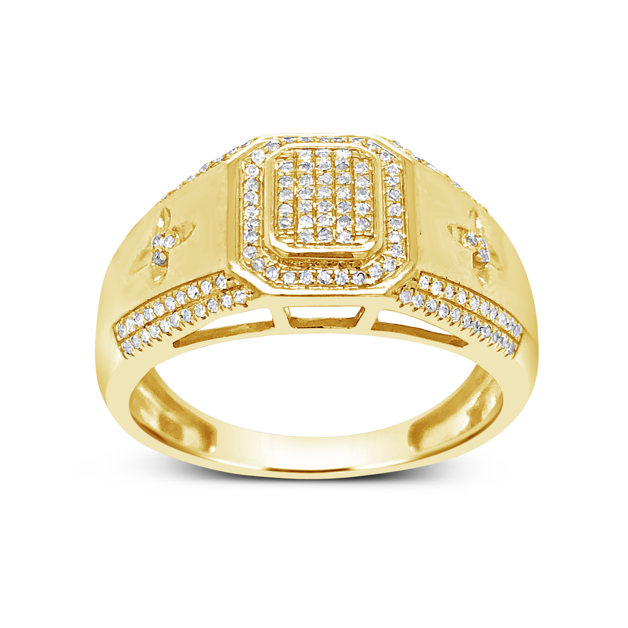 Diamond Ring .25 CTW Round Cut 10K Yellow Gold