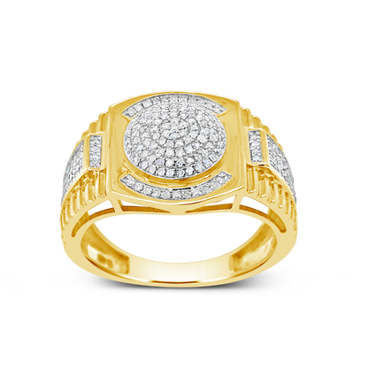 Diamond Ring .48 CTW Round Cut 10K Yellow Gold