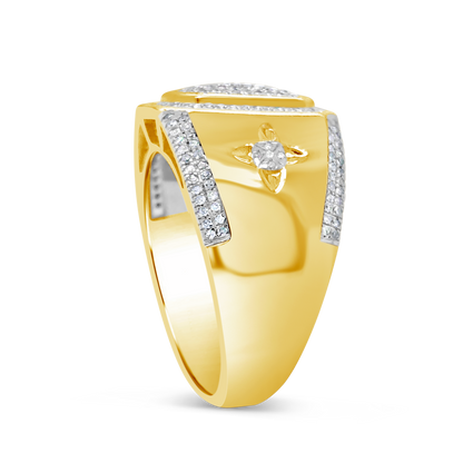 Diamond Ring .49 CTW Round Cut 10K Yellow Gold