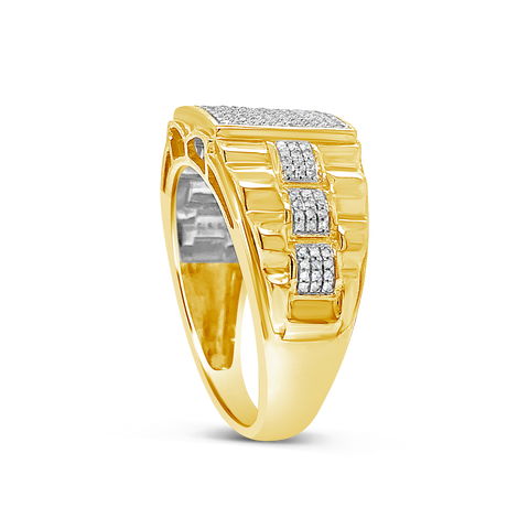 Diamond Ring .35 CTW Round Cut 10K Yellow Gold