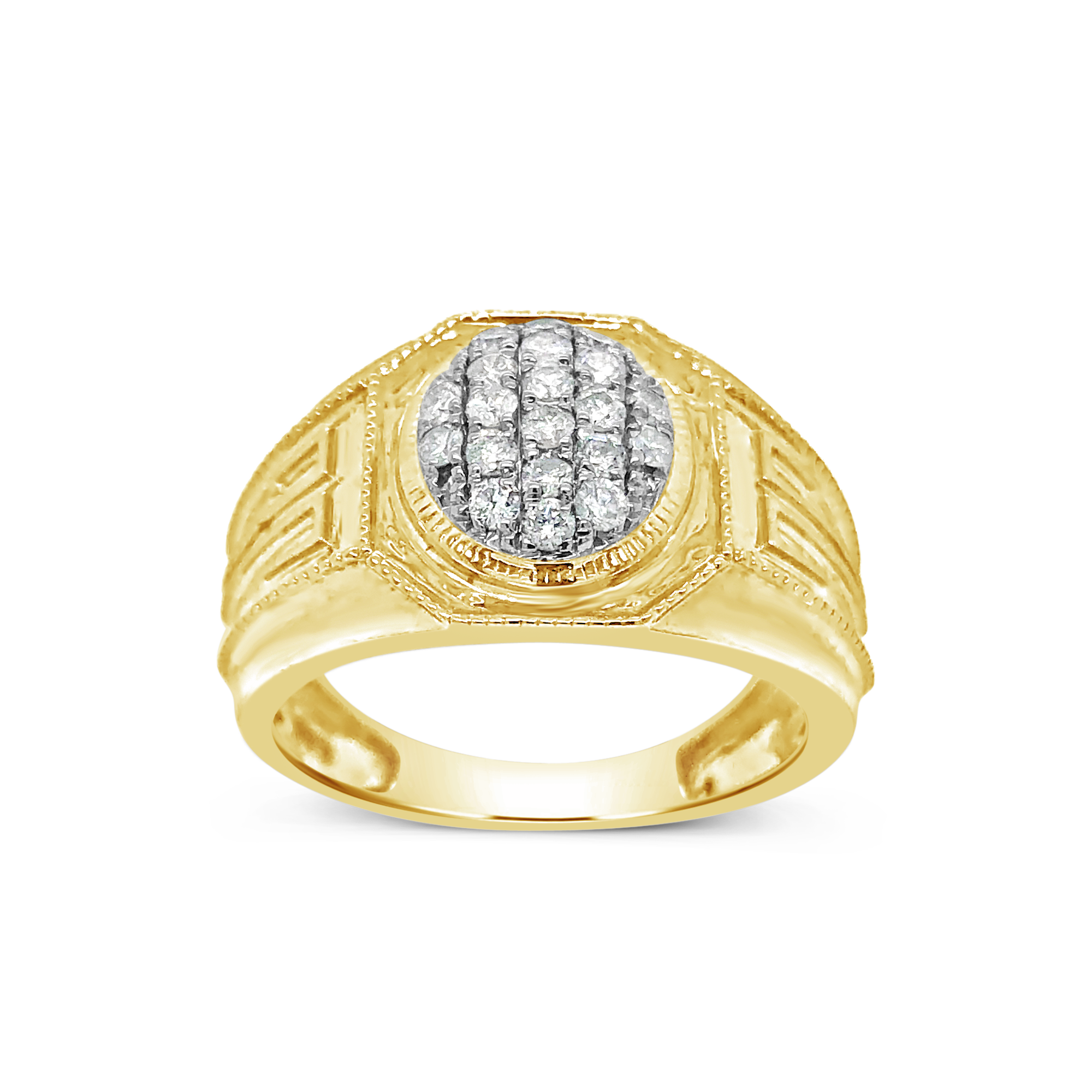 Diamond Ring .53 CTW Round Cut 10K Yellow Gold