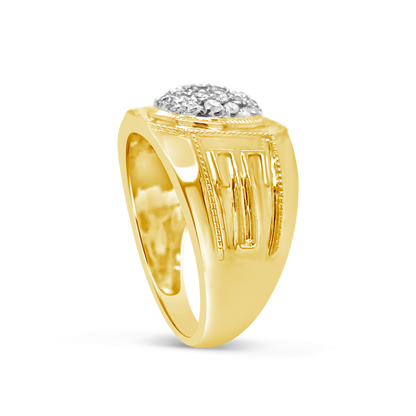 Diamond Ring .53 CTW Round Cut 10K Yellow Gold