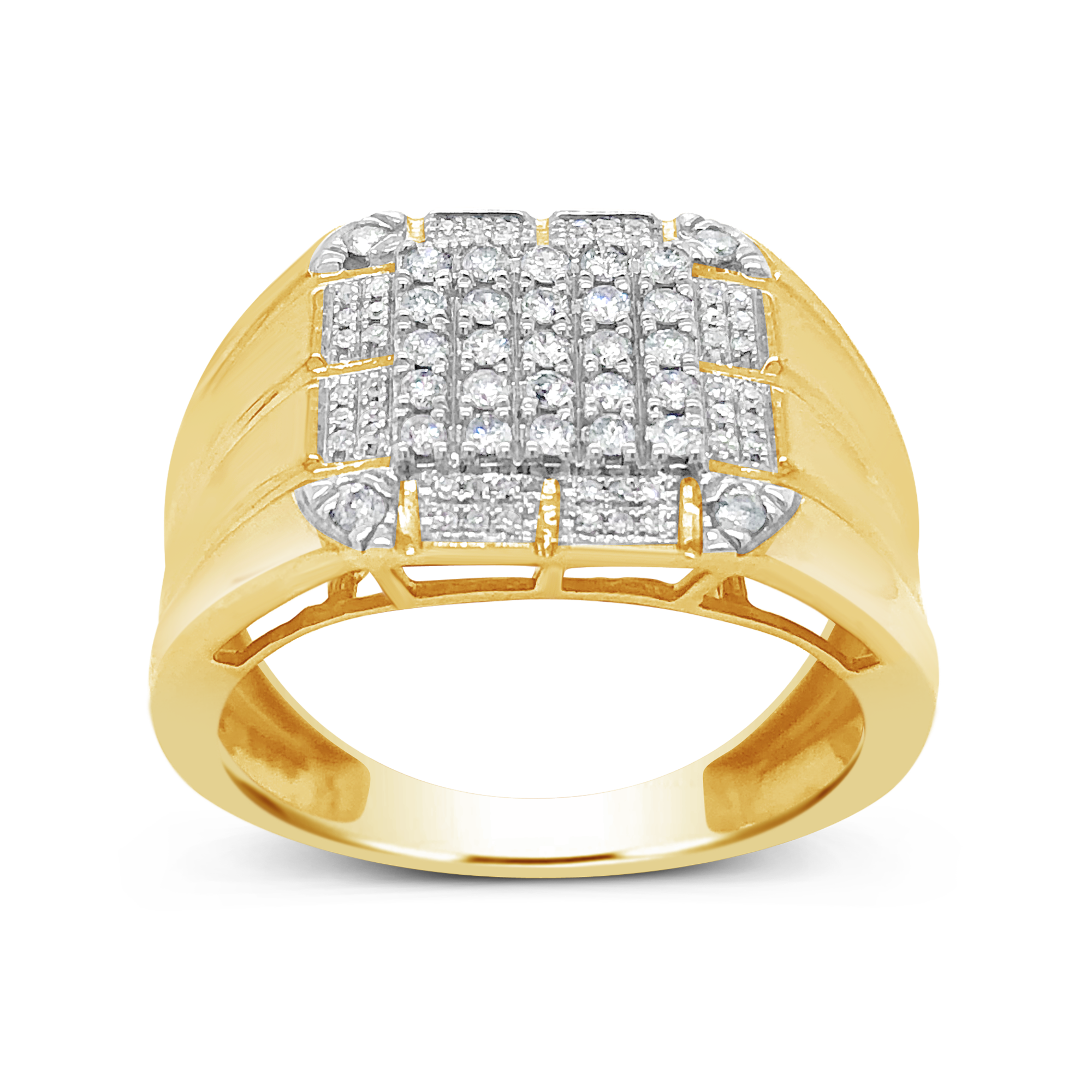 Diamond Ring .50 CTW Round Cut 10K Yellow Gold