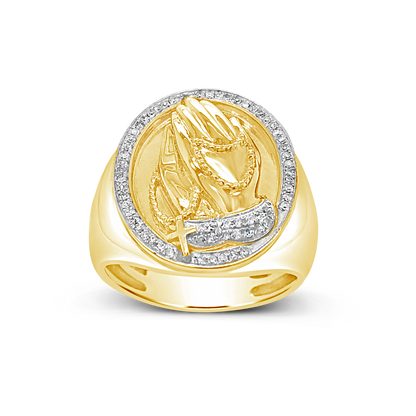 Diamond Ring .24 CTW Round Cut 10K Yellow Gold