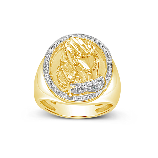 Diamond Ring .24 CTW Round Cut 10K Yellow Gold