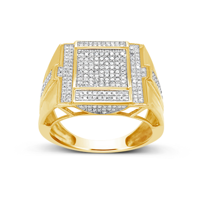 Diamond Ring .49 CTW Round Cut 10K Yellow Gold