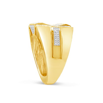 Diamond Ring .49 CTW Round Cut 10K Yellow Gold