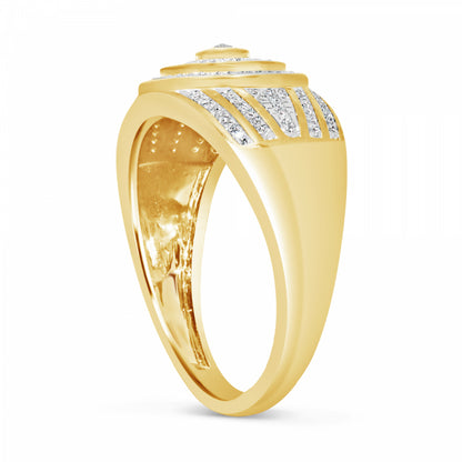 Diamond Ring .22 CTW Round Cut 10K Yellow Gold