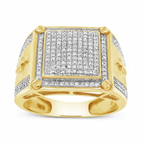 Diamond Ring .56 CTW Round Cut 10K Yellow Gold