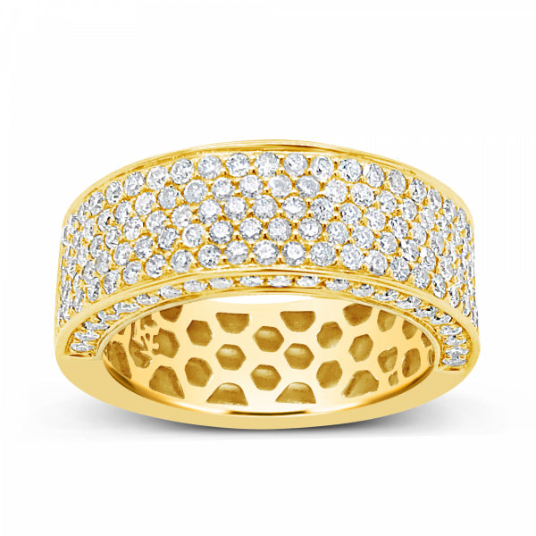 Diamond Ring 2.25 CTW Round Cut 10K Yellow Gold