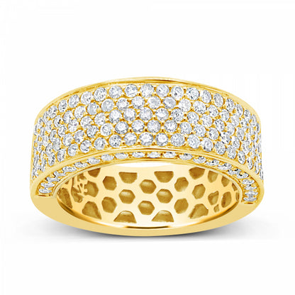 Diamond Ring 2.25 CTW Round Cut 10K Yellow Gold