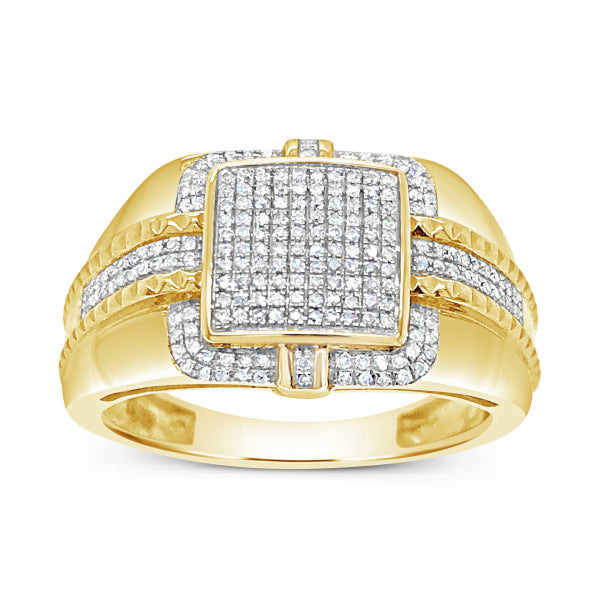 Diamond Ring .31 CTW Round Cut 10K Yellow Gold