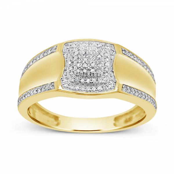 Diamond Ring .17 CTW Round Cut 10K Yellow Gold