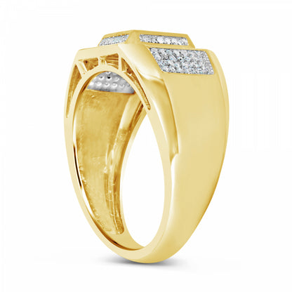 Diamond Ring .37 CTW Round Cut 10K Yellow Gold