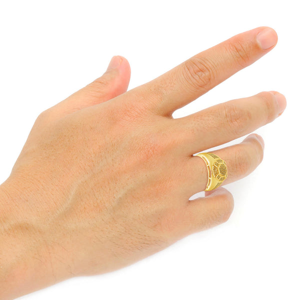 Yellow Canary Diamond Ring .36 CTW Round Cut 10K Yellow Gold